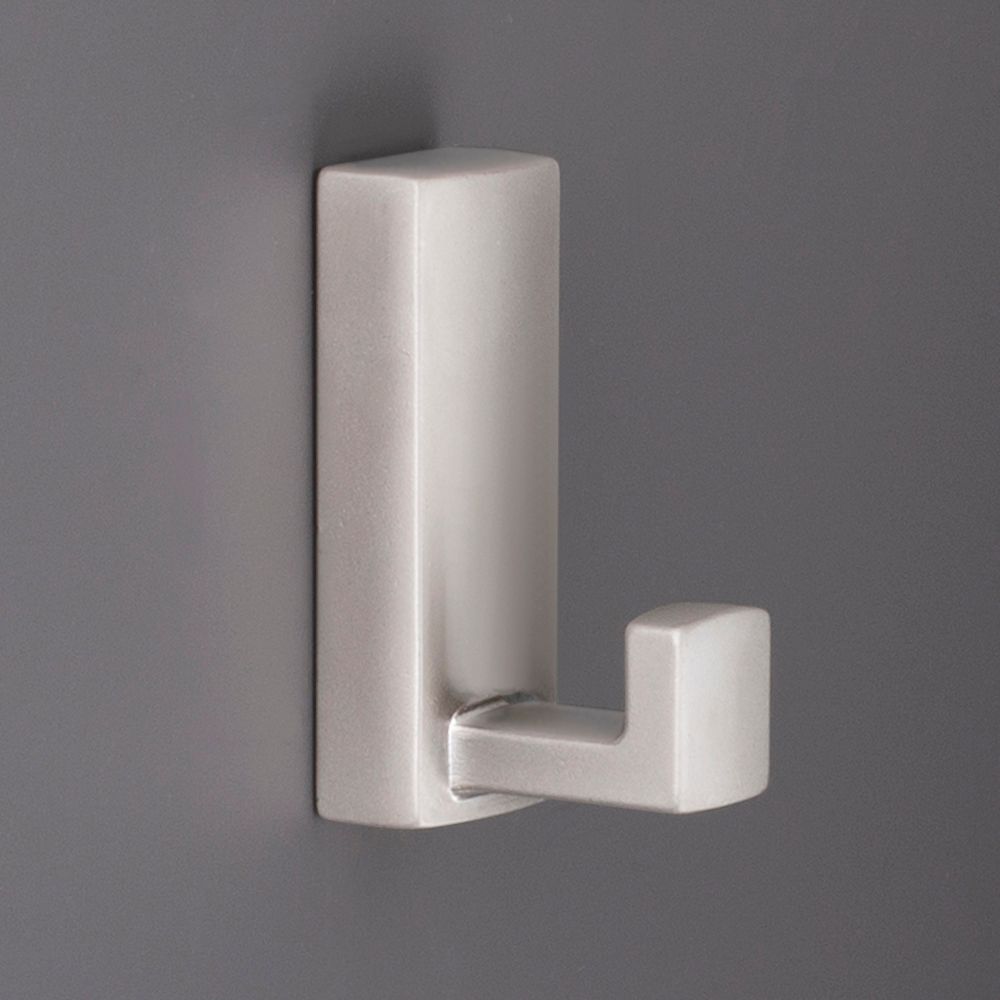 фото Крючок ОДИН однорожковый, никель матовый