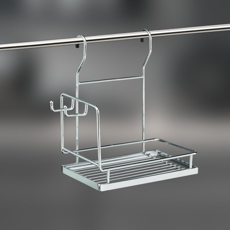 фото Полка одинарная с крючками CWJ221-3 ALBA 271х262х143 мм