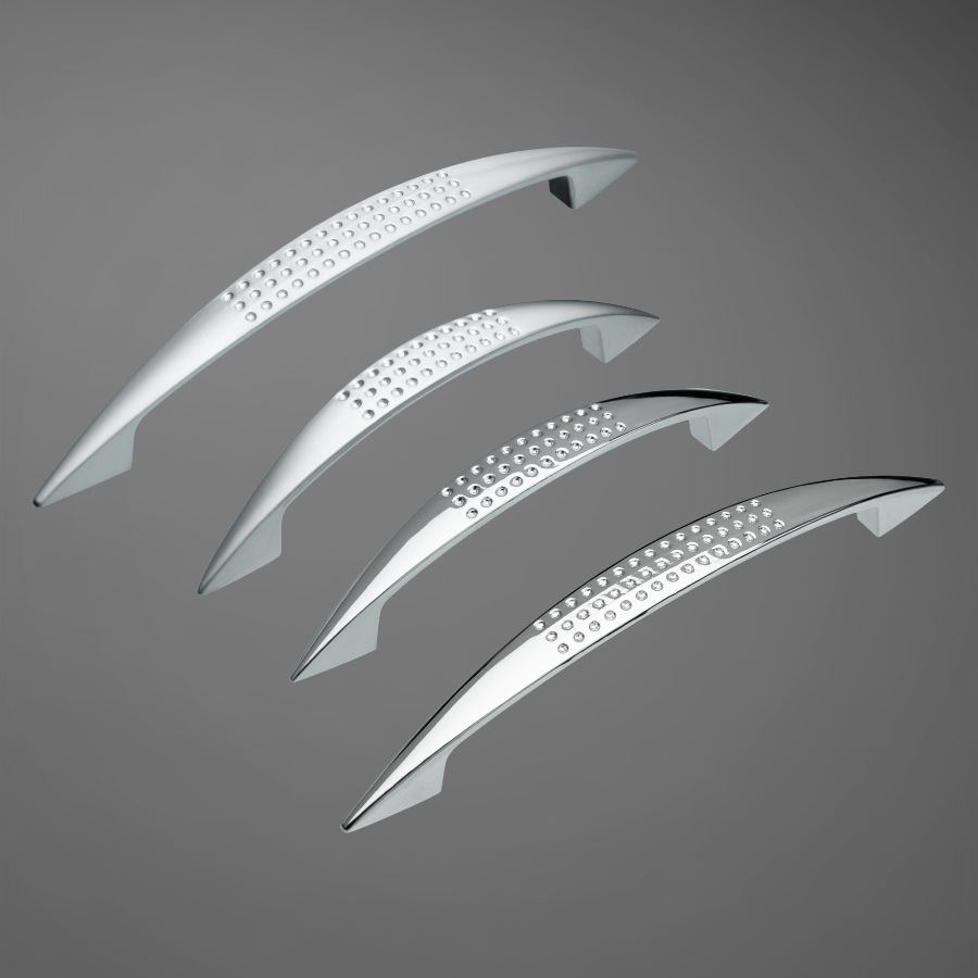 фото Ручка-скоба АЛЬТАИР, 96 мм, хром глянцевый