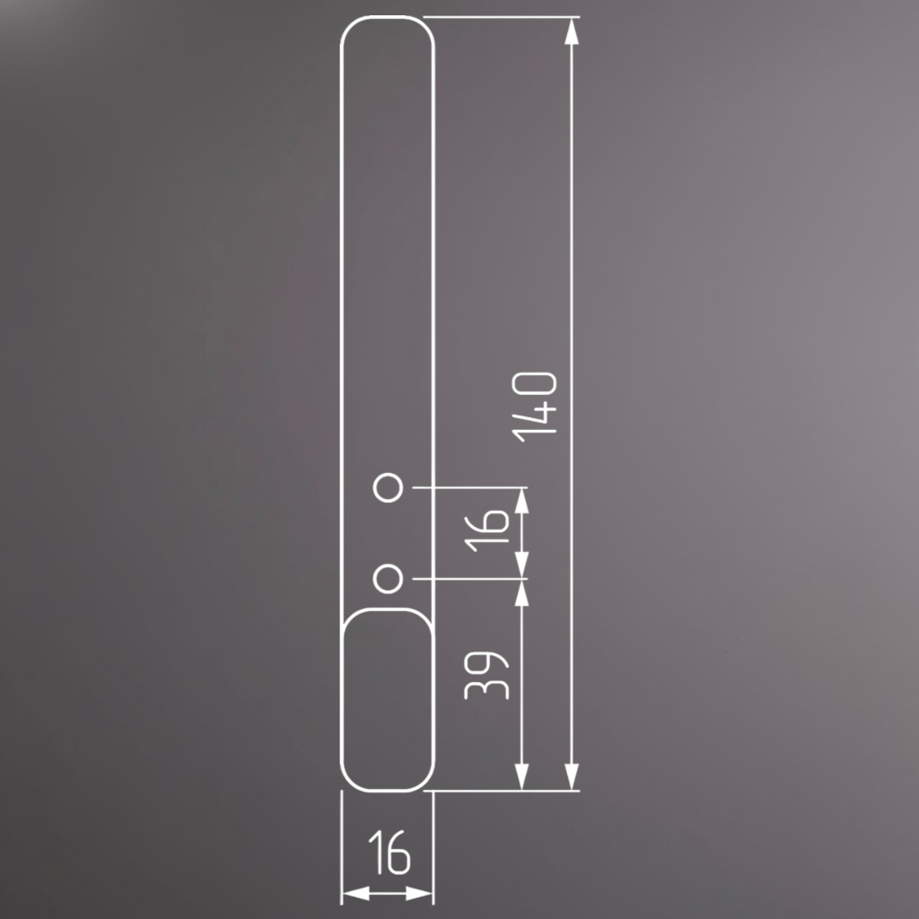 фото Крючок ТОР двухрожковый, черный матовый