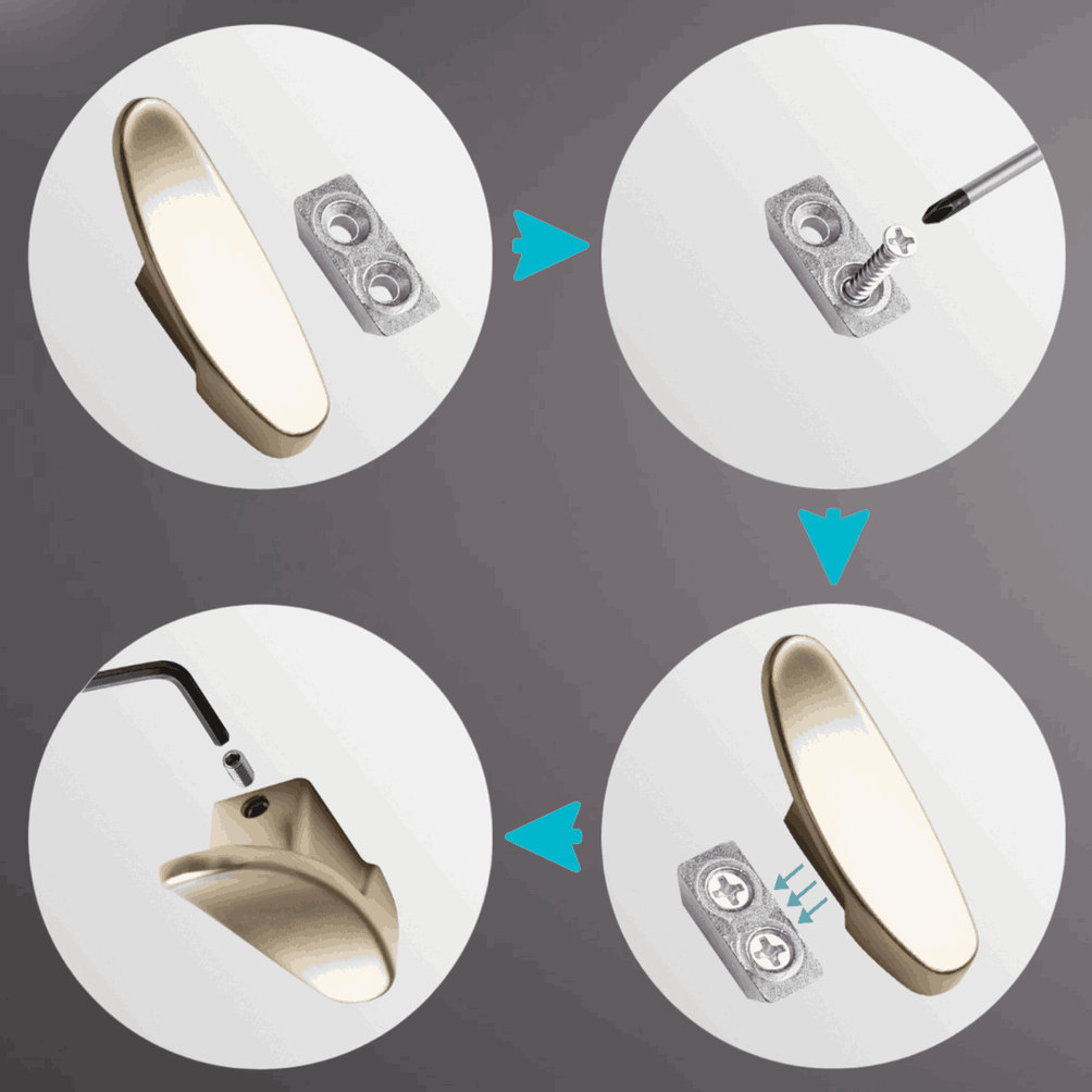 фото Крючок ЛОКИ однорожковый, никель матовый