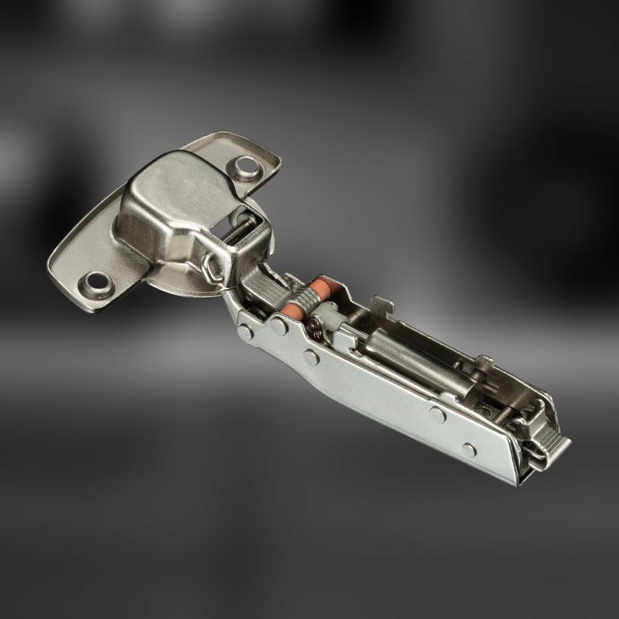 фото Петля накладная MF Прима Топ (Prima Top), с трехмерной регулировкой, 52 мм, быстросъемная, с доводчиком