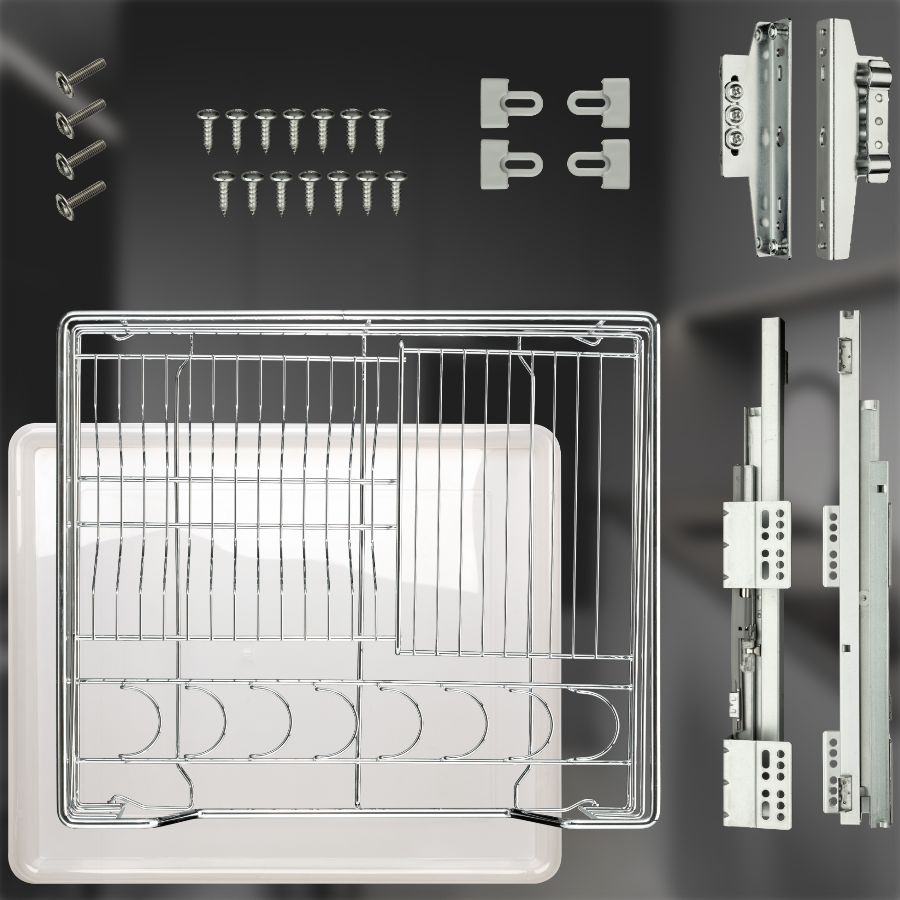 фото Посудосушитель в нижнюю базу 600 мм с доводчиком