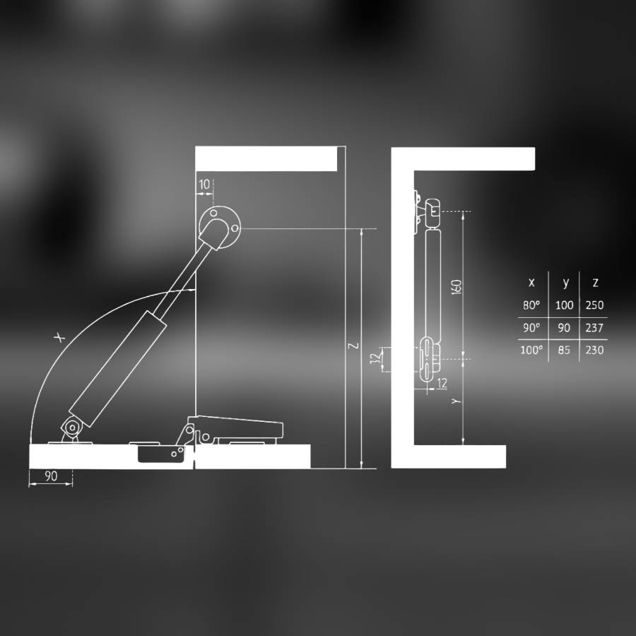 фото Газлифт на 12 кг секретерный