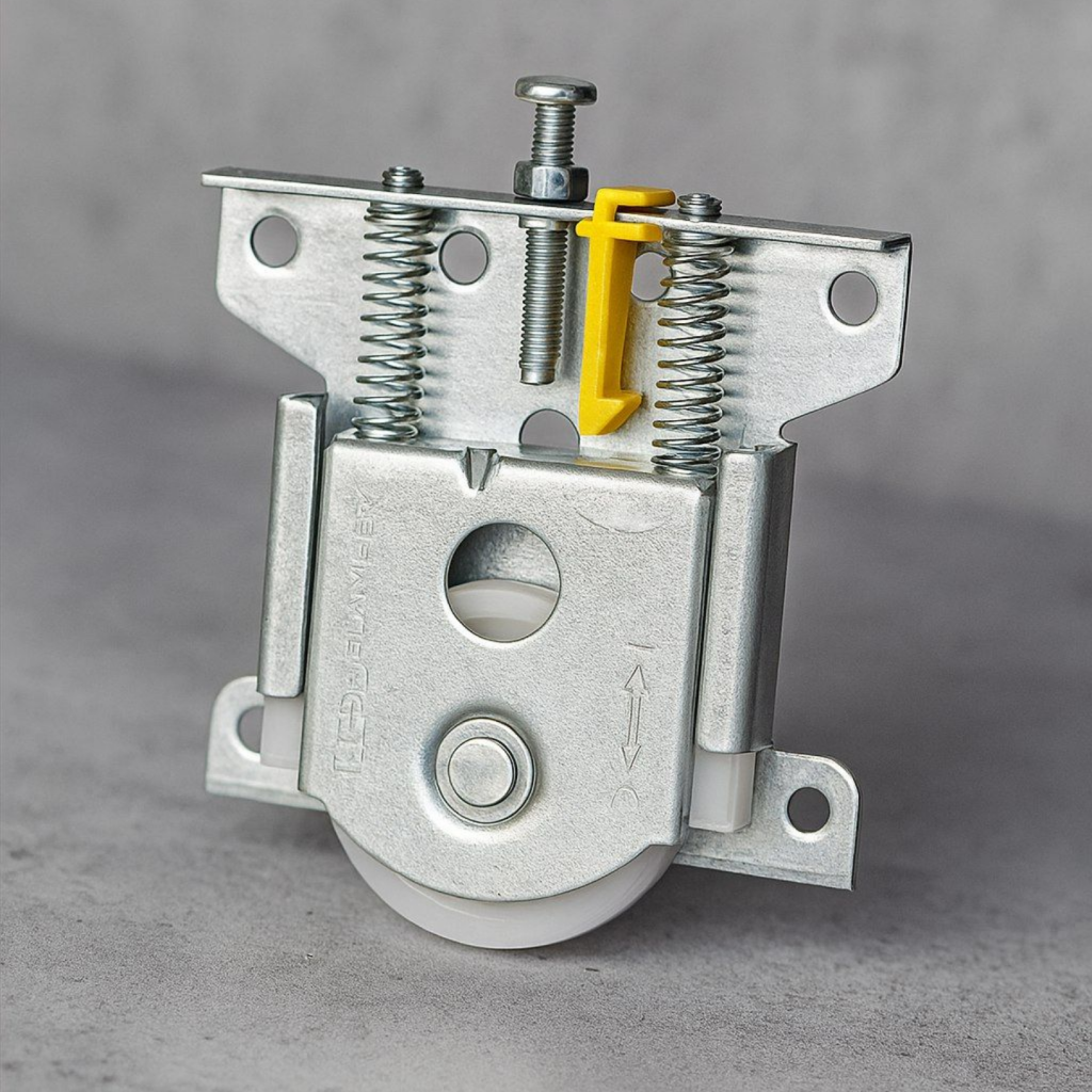 фото PKM-70M комплект роликов  на одну дверь (4 ролика+2 стопора+2 винтика) MEPA Турция