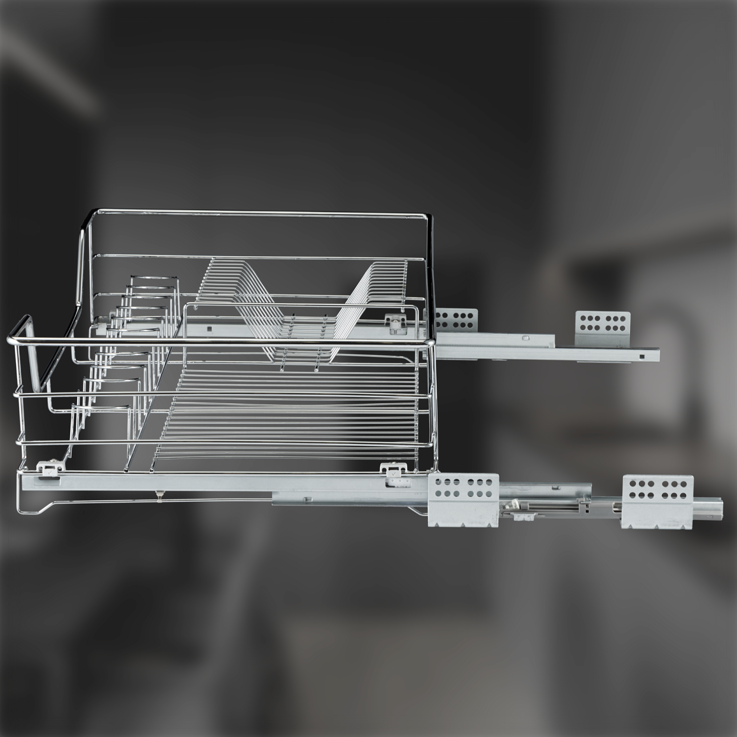 Посудосушитель в нижнюю базу 900 мм с доводчиком