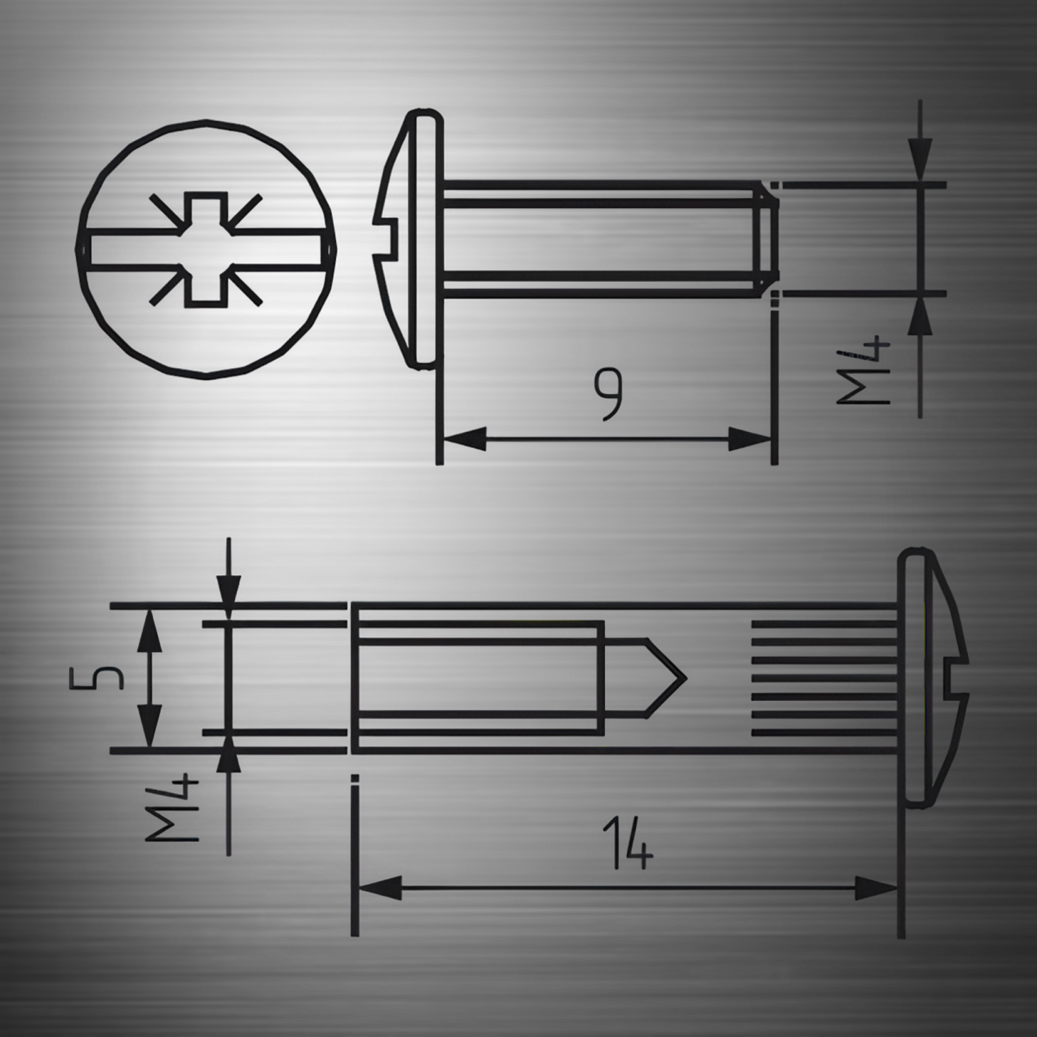 Межсекционная стяжка D=5 L=16